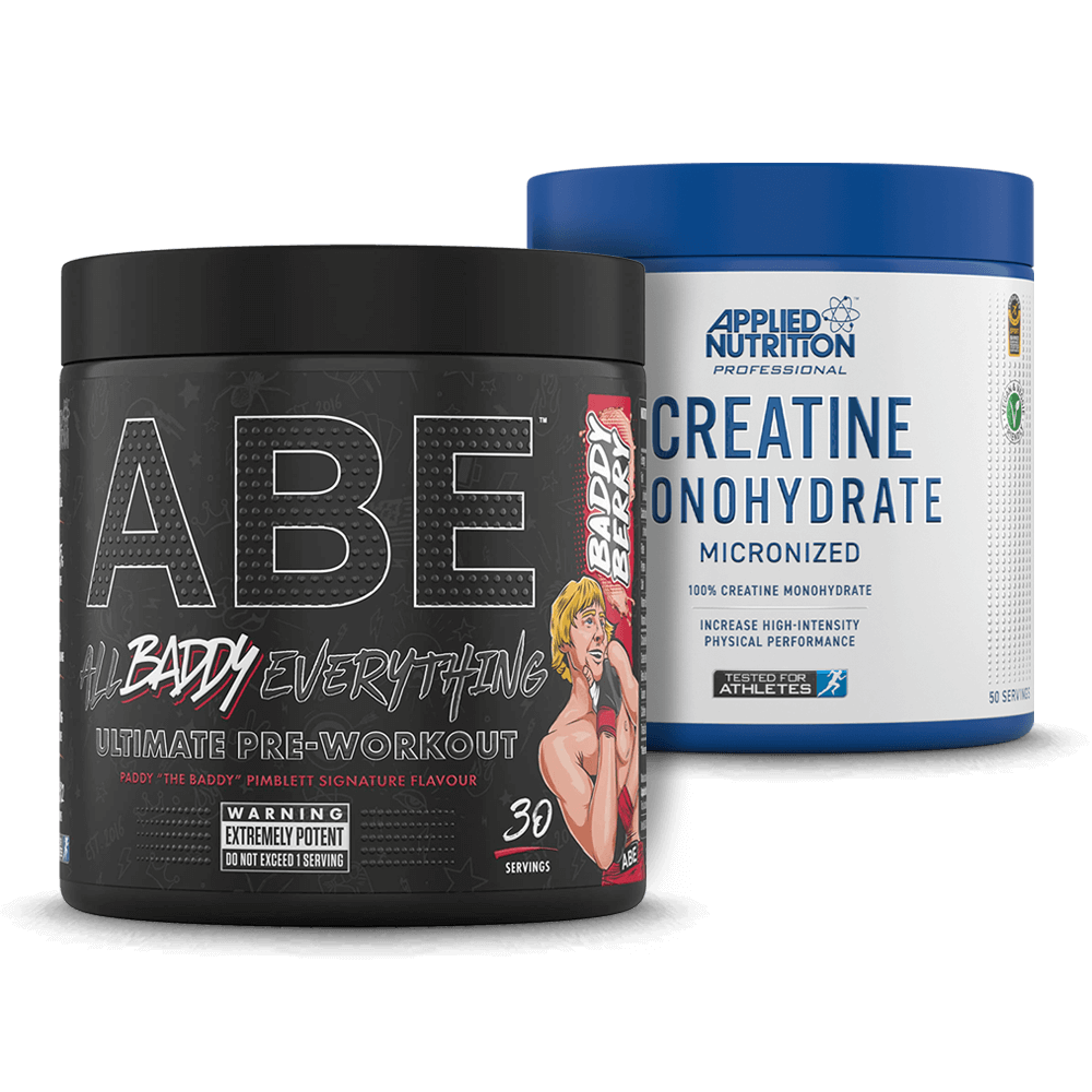 ABE All Black Everything Pre Workout 30 serv. + Applied Nutrition Creatine 250g.