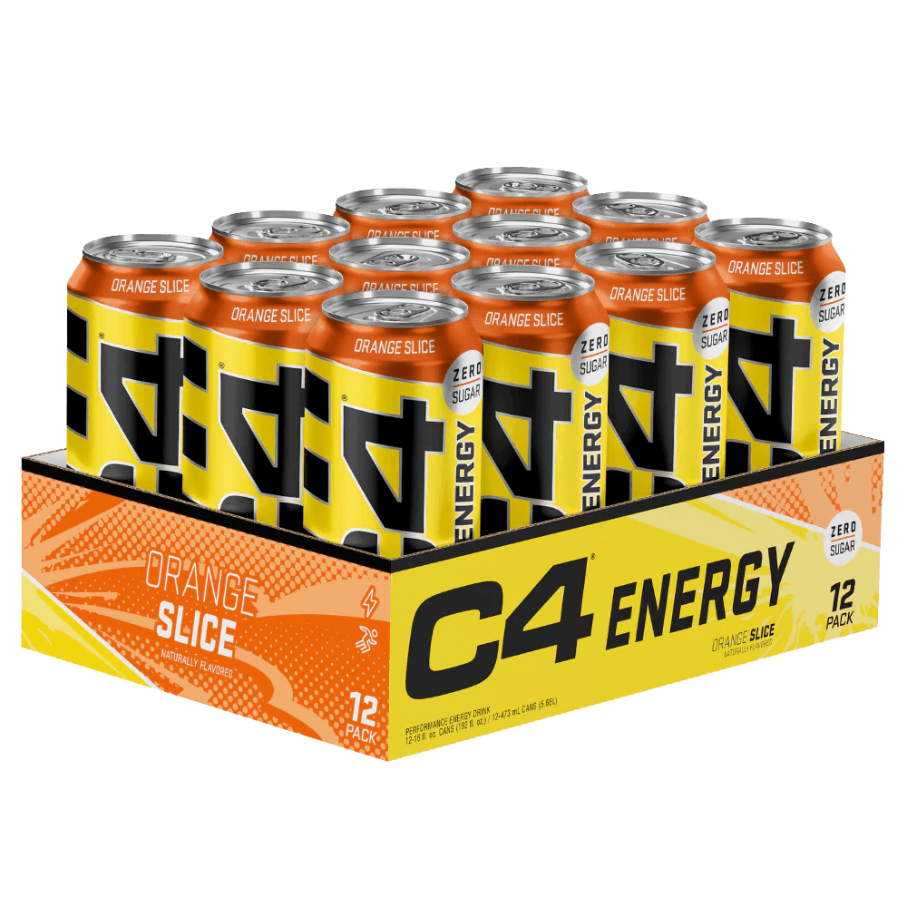 C4 Energy Carbonated Orange Slice - 12x500ml.