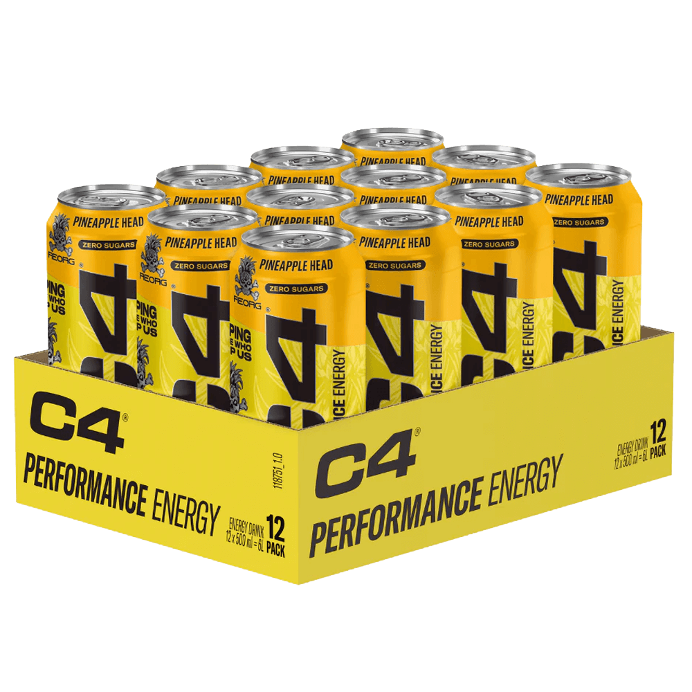 C4 Energy Carbonated Pineapple Head - 500ml.