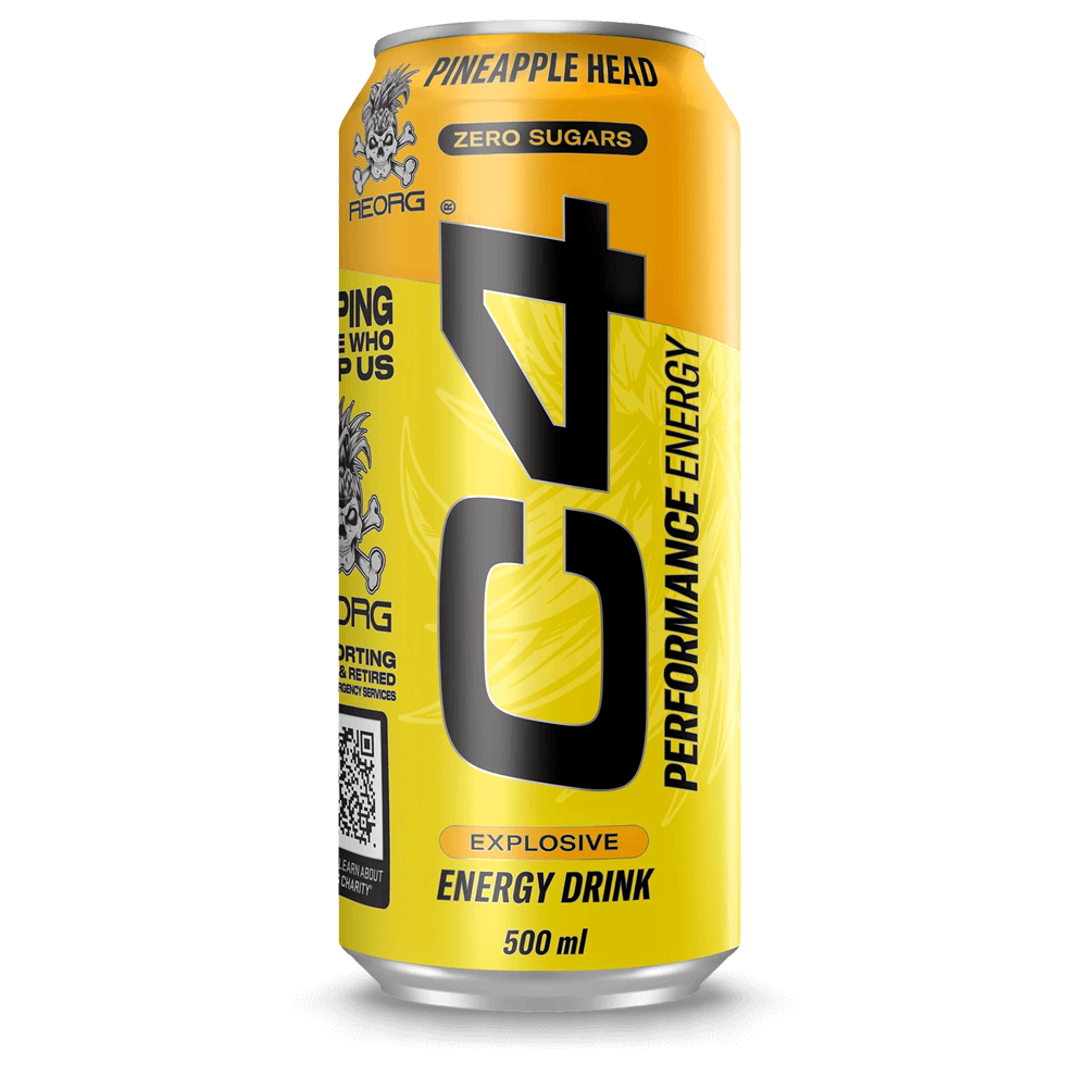 C4 Energy Carbonated Pineapple Head - 500ml.