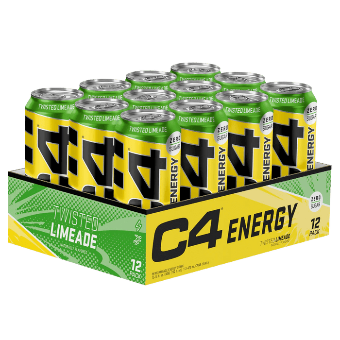 C4 Energy Carbonated Twisted Limeade - 12x500ml.