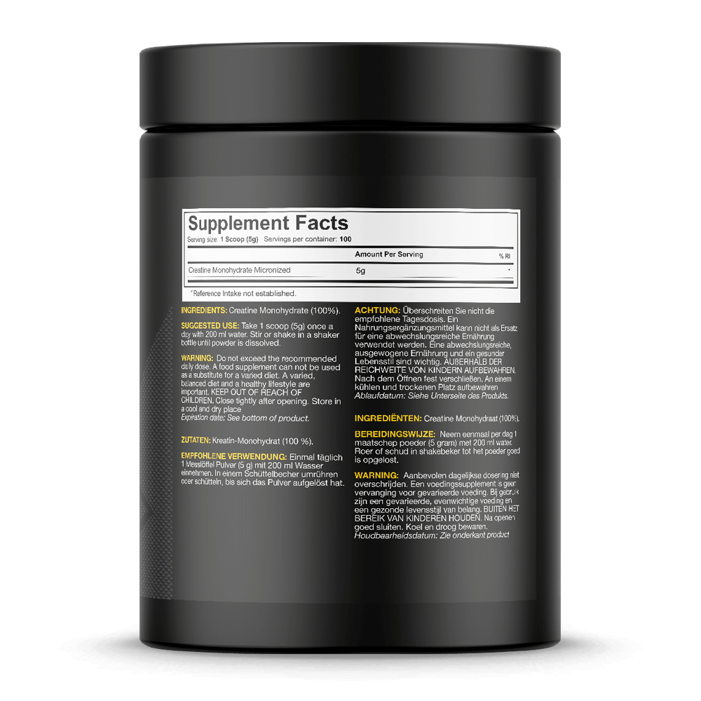 Ultra Pure Creatine Monohydrate Micronized - 500g.