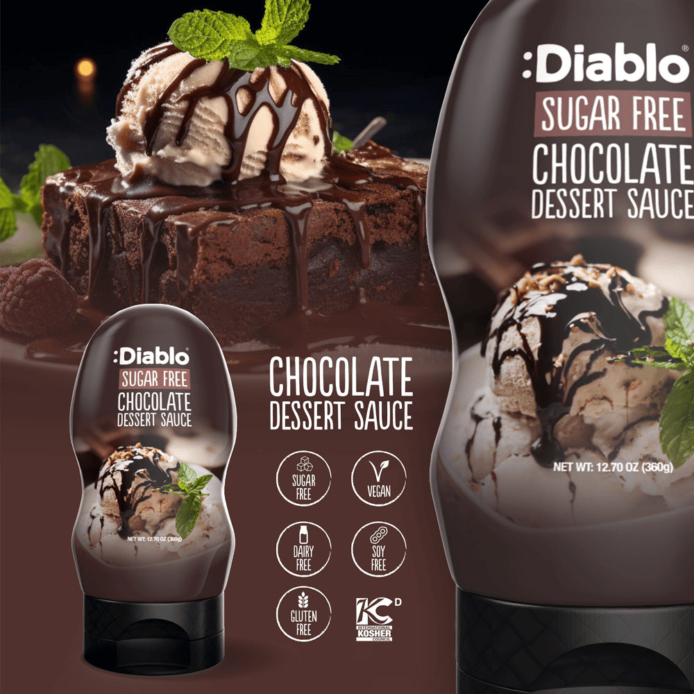 Chocolate Dessert Sauce - 360g. (Sugar Free)