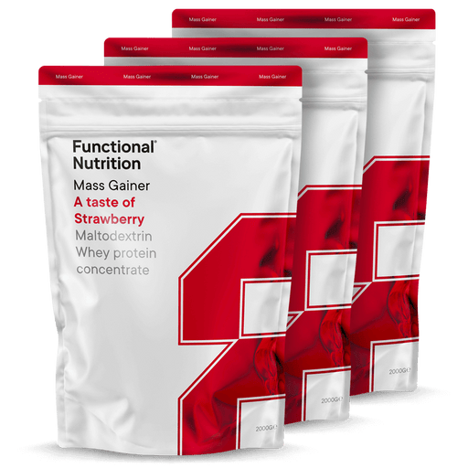 3 x Mass Gainer Strawberry - 2000g.