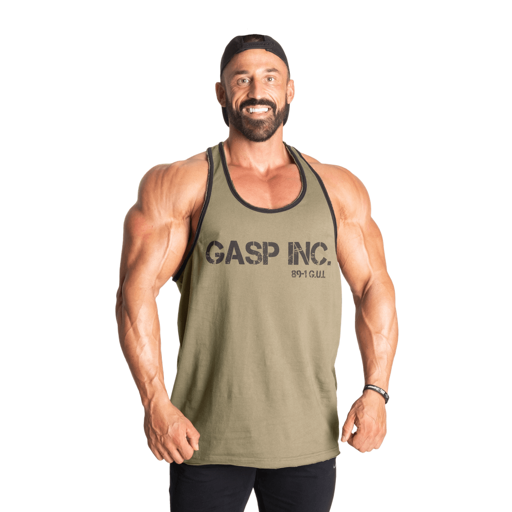 Division Jersey Tank - Washed Green