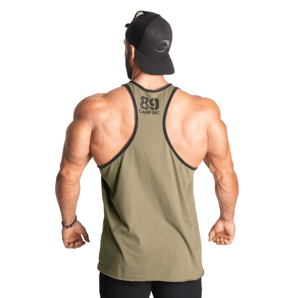 Division Jersey Tank - Washed Green