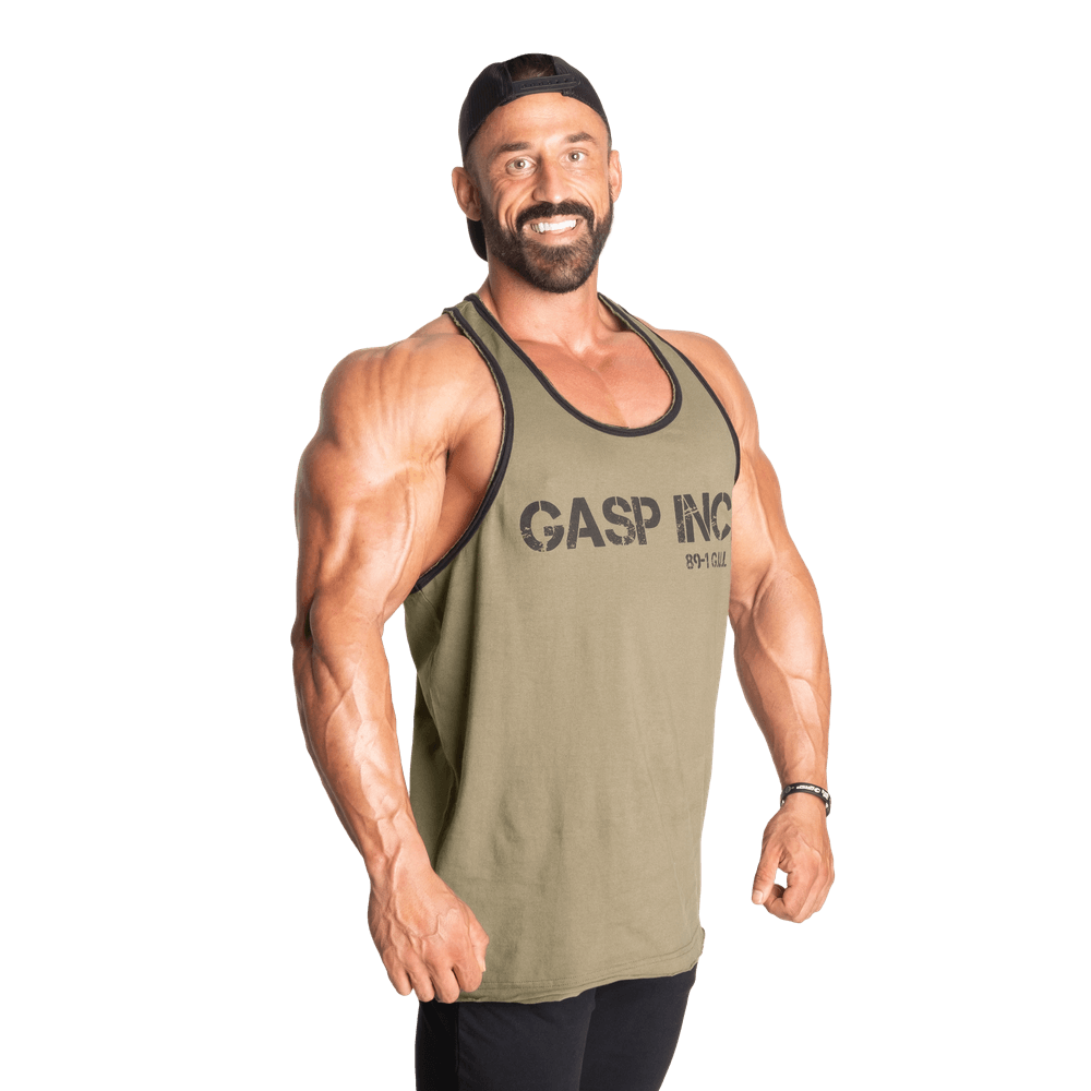 Division Jersey Tank - Washed Green