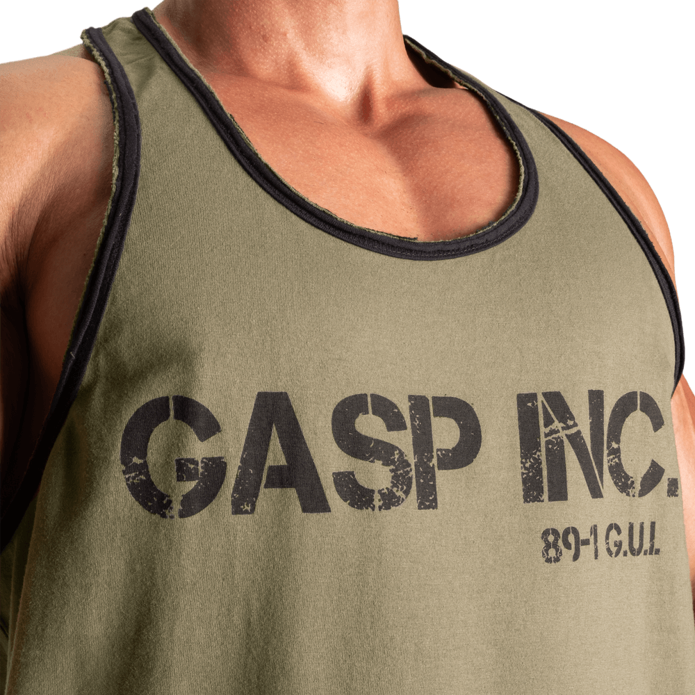 Division Jersey Tank - Washed Green