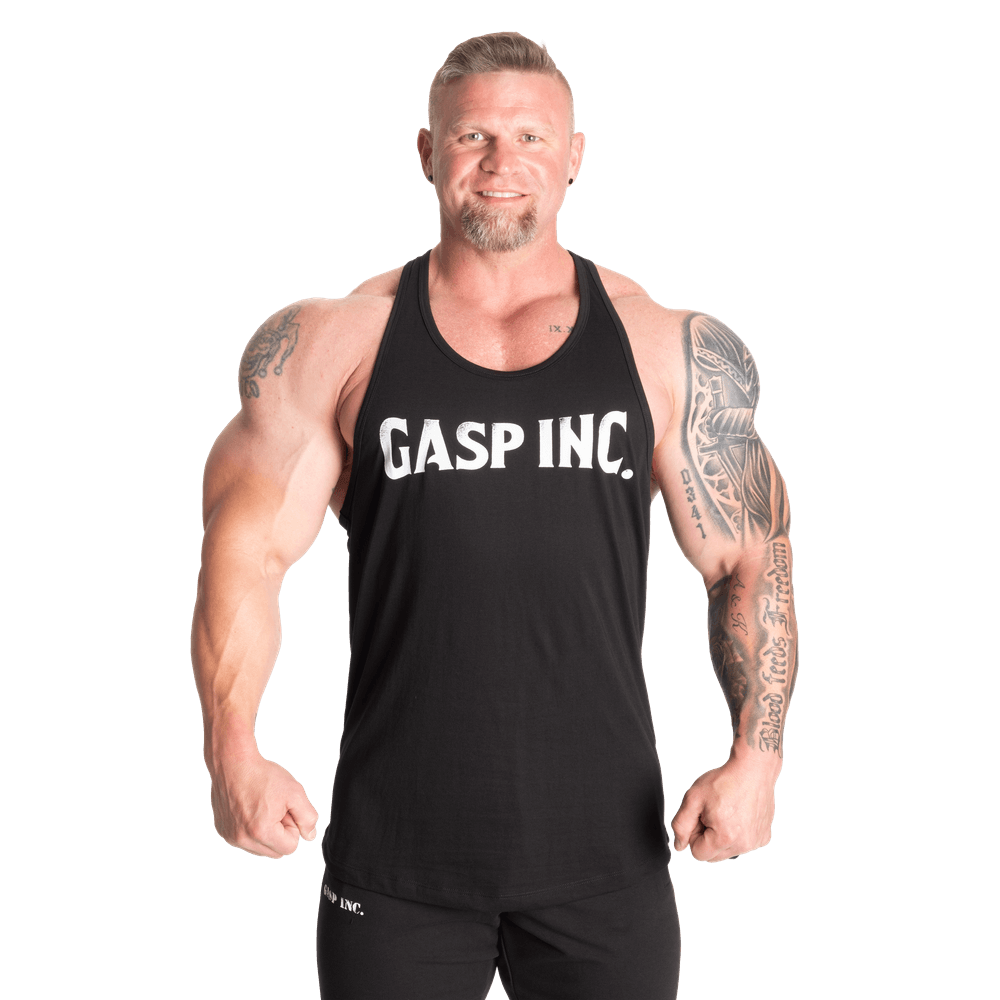 GASP Essential T-Back - Black/White