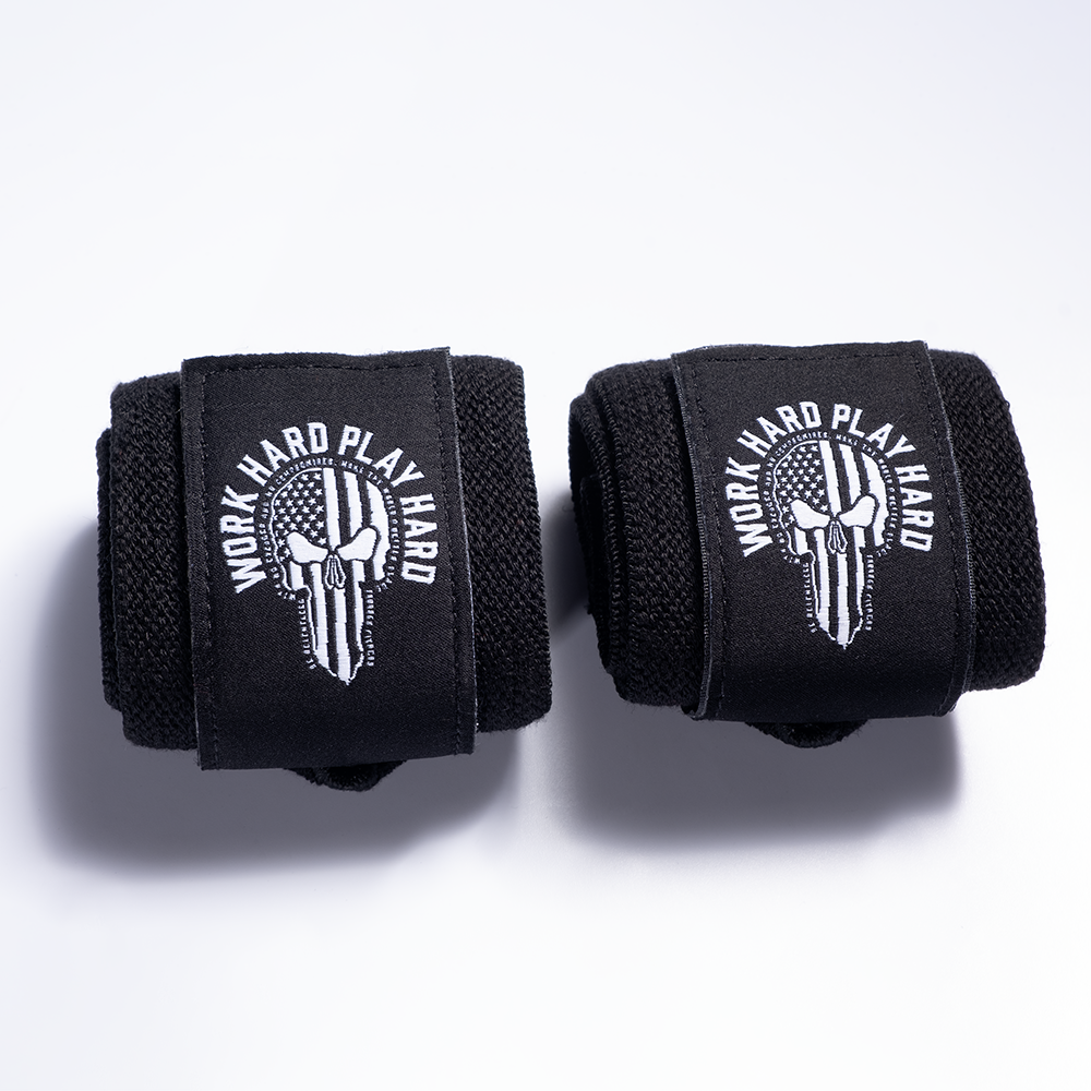 Hardcore Wrist Wraps 18" - Black/White