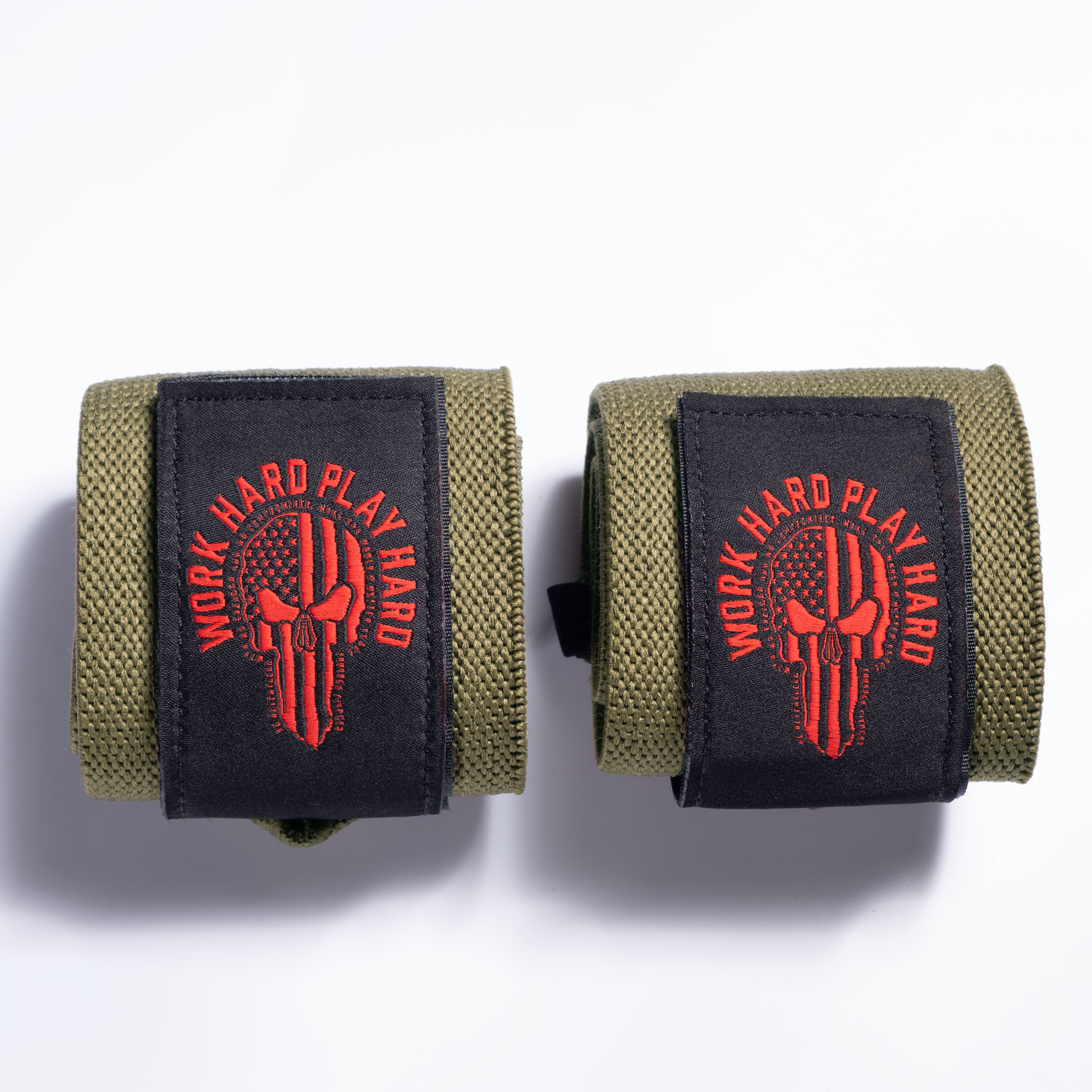 Hardcore Wrist Wraps 18" - Green/Red