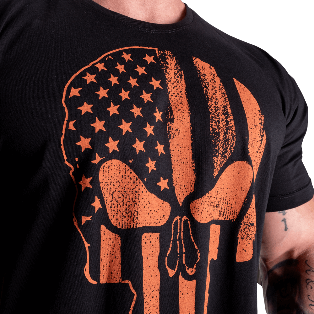 Skull Standard Tee - Black/Flame