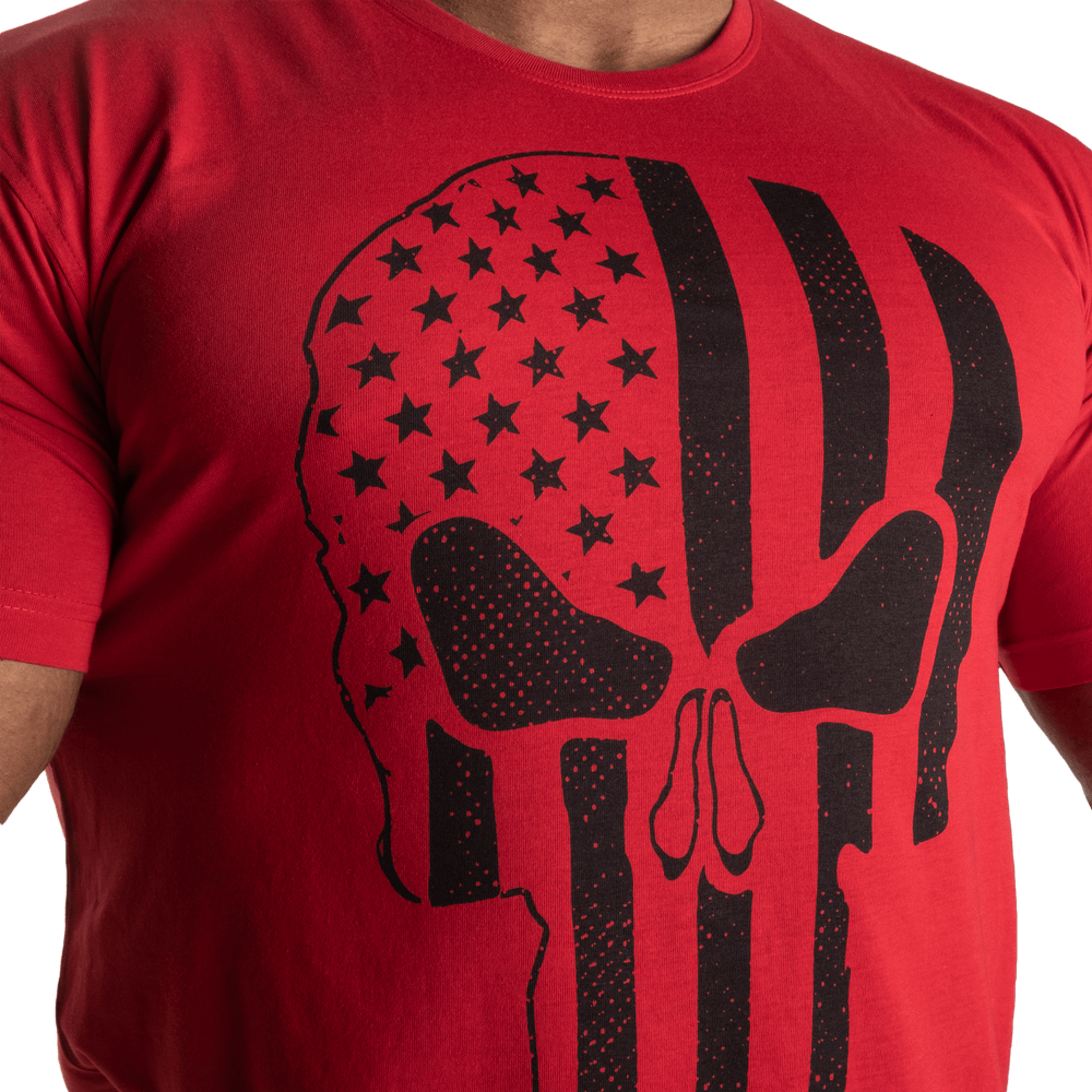 Skull Standard Tee - Chili Red Melange