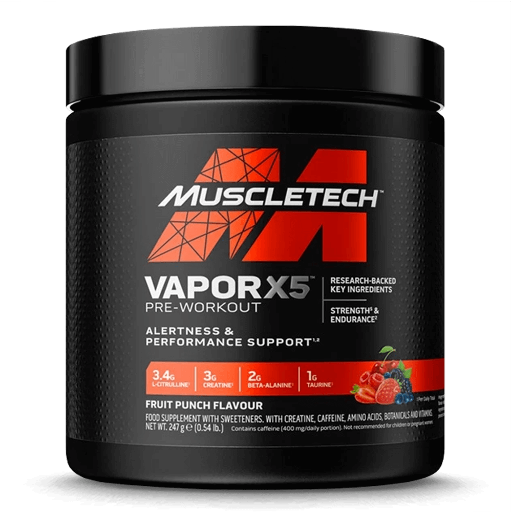 Vapor X5 Pre-Workout Fruit Punch - 247g.