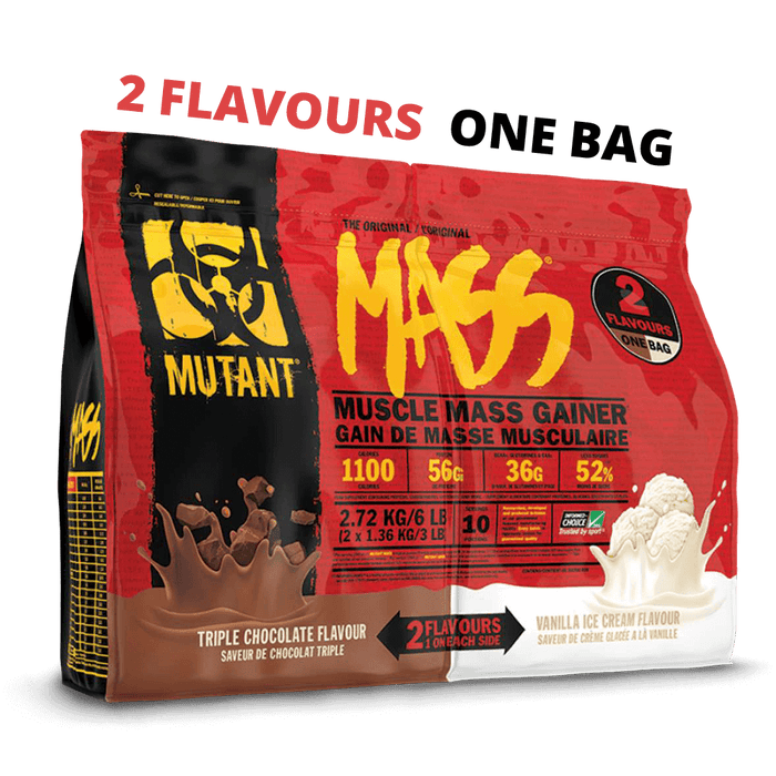 Mutant Mass Dual Chamber Bag Triple Chocolate / Vanilla Ice Cream - 2720g.