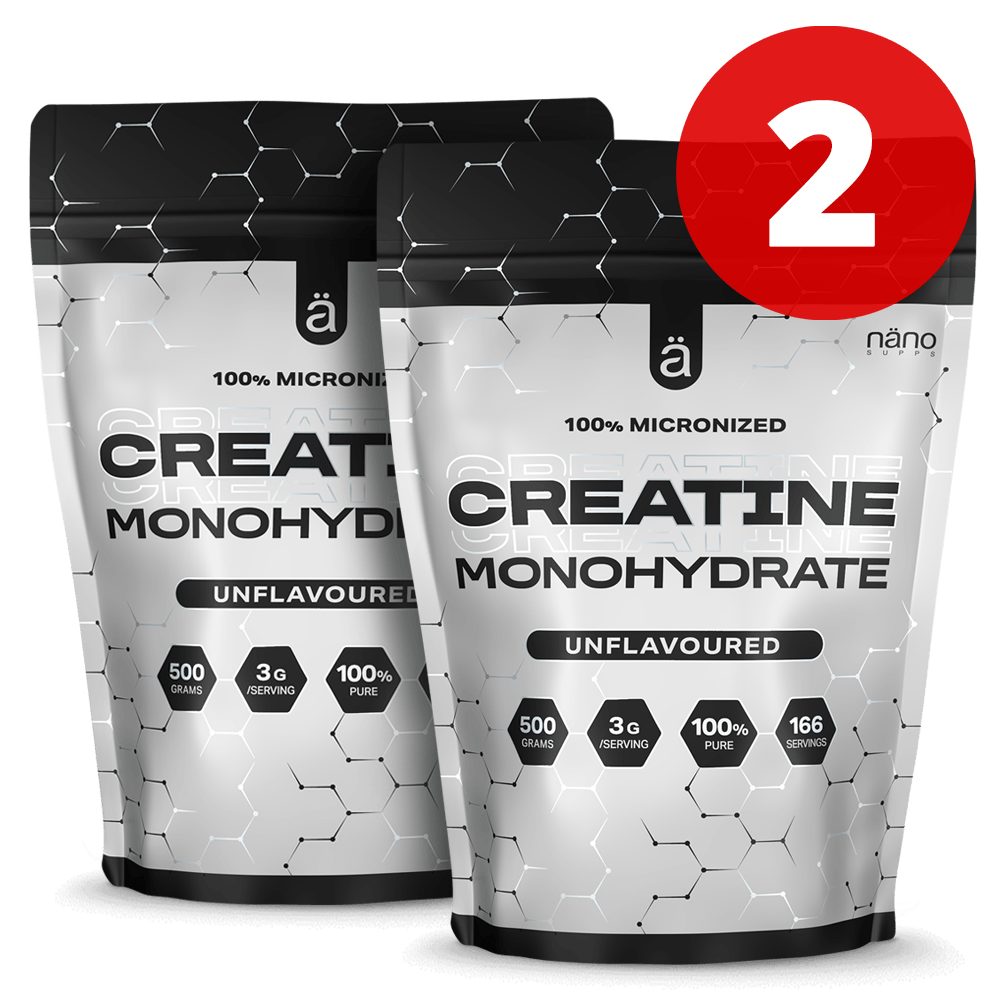 Creatine Monohydrate 100% Pure Micronized - 2x500g.