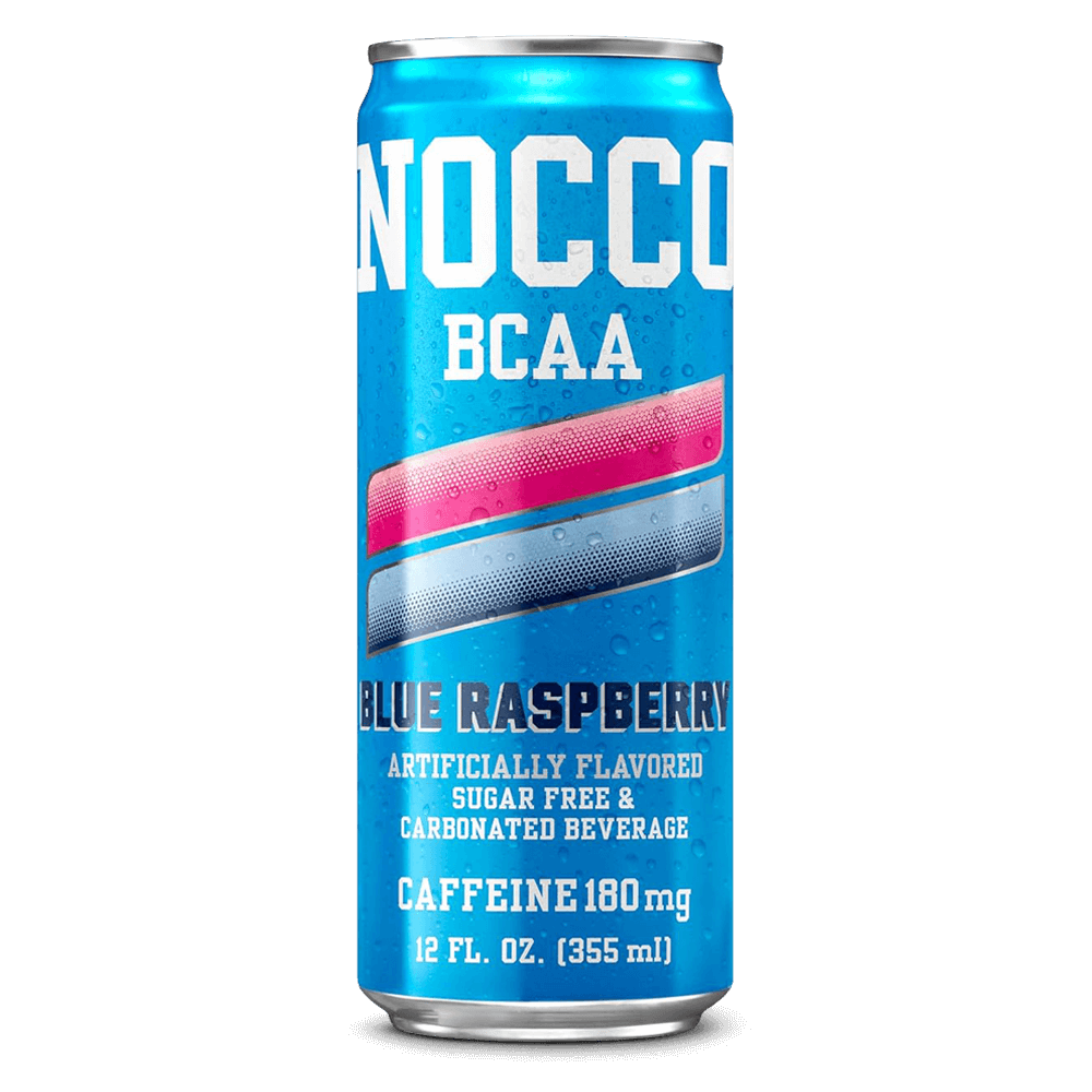 Moccabliss Blue Raspberry NOCCO BCAA Blue Raspberry energidrik med 330 ml.