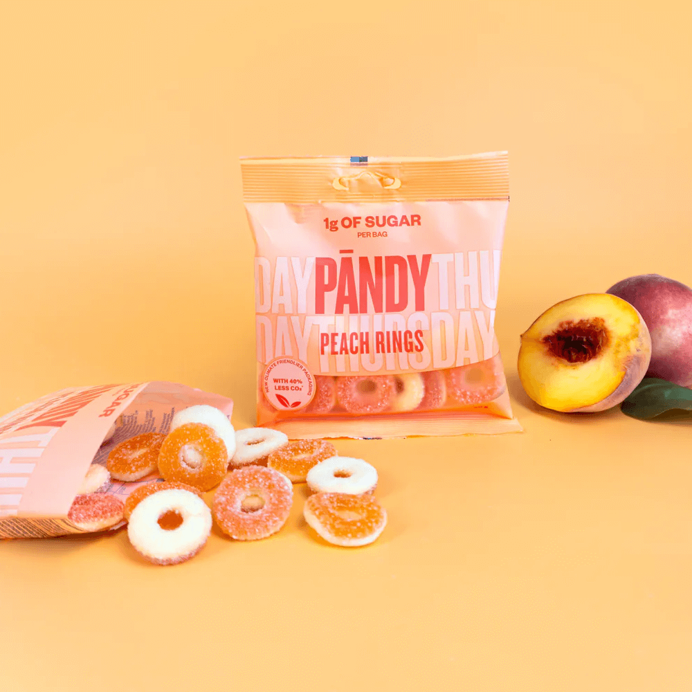 Pändy Candy Peach Rings - 6x50g.