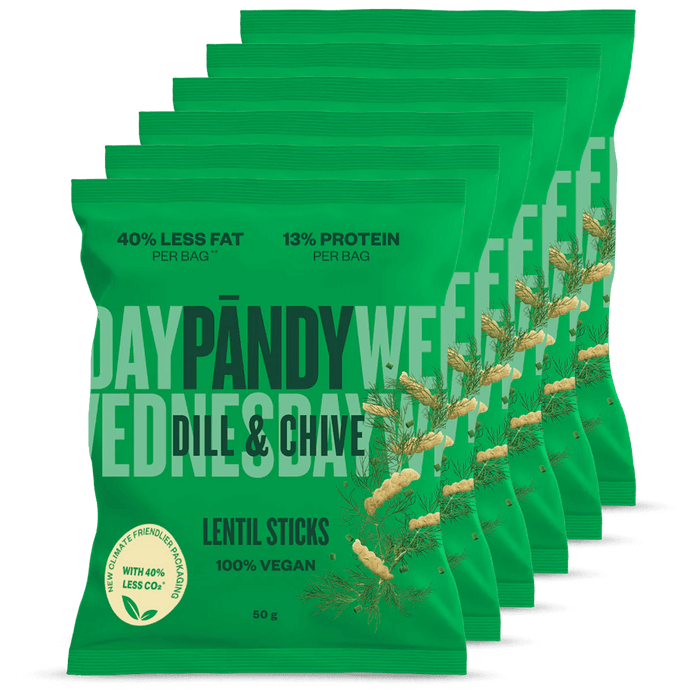 Pändy Chips Dill & Chive - 6x50g.