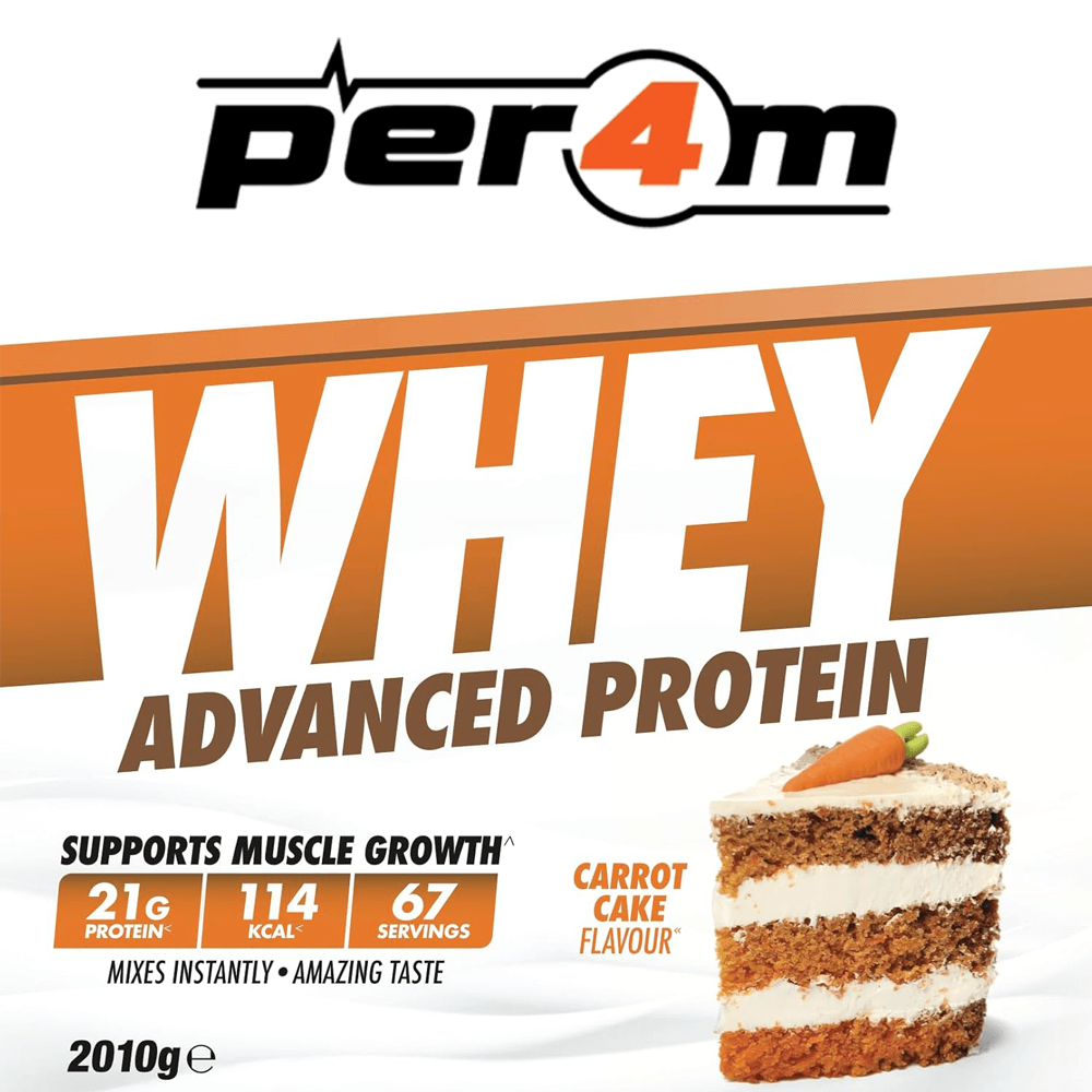 Mixed per4m Whey Protein - 3x2010g. FREE Creatine+Straps+Shaker