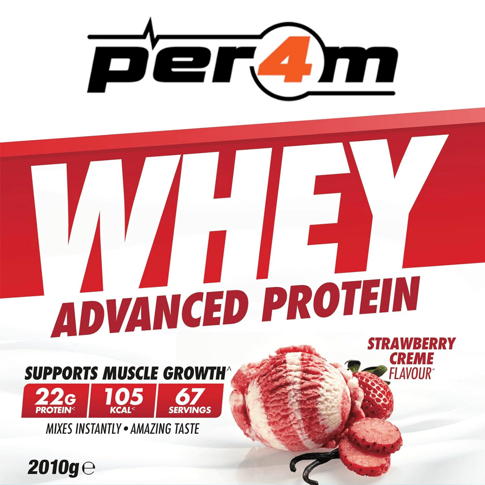 per4m Whey Protein Strawberry Creme - 2010g.