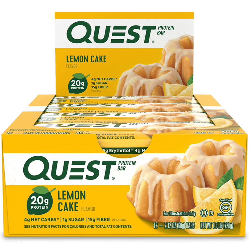 Quest Protein Bar Lemon Cake - 60g.