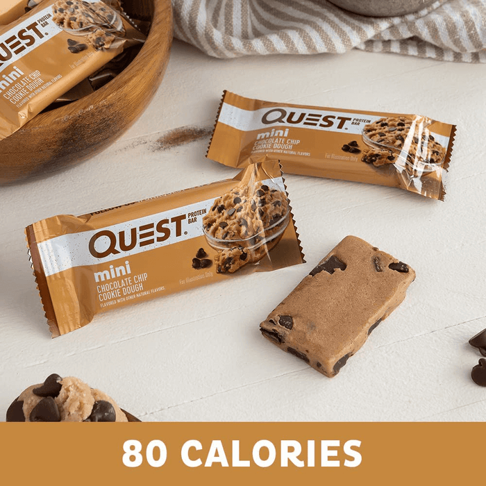 Quest Protein Bar Minis Chocolate Chip Cookie Dough - 14x23g. (19/10-23)
