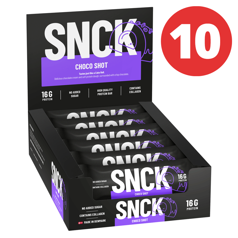 SNCK Protein Bar Choco Shot - 10x55g.