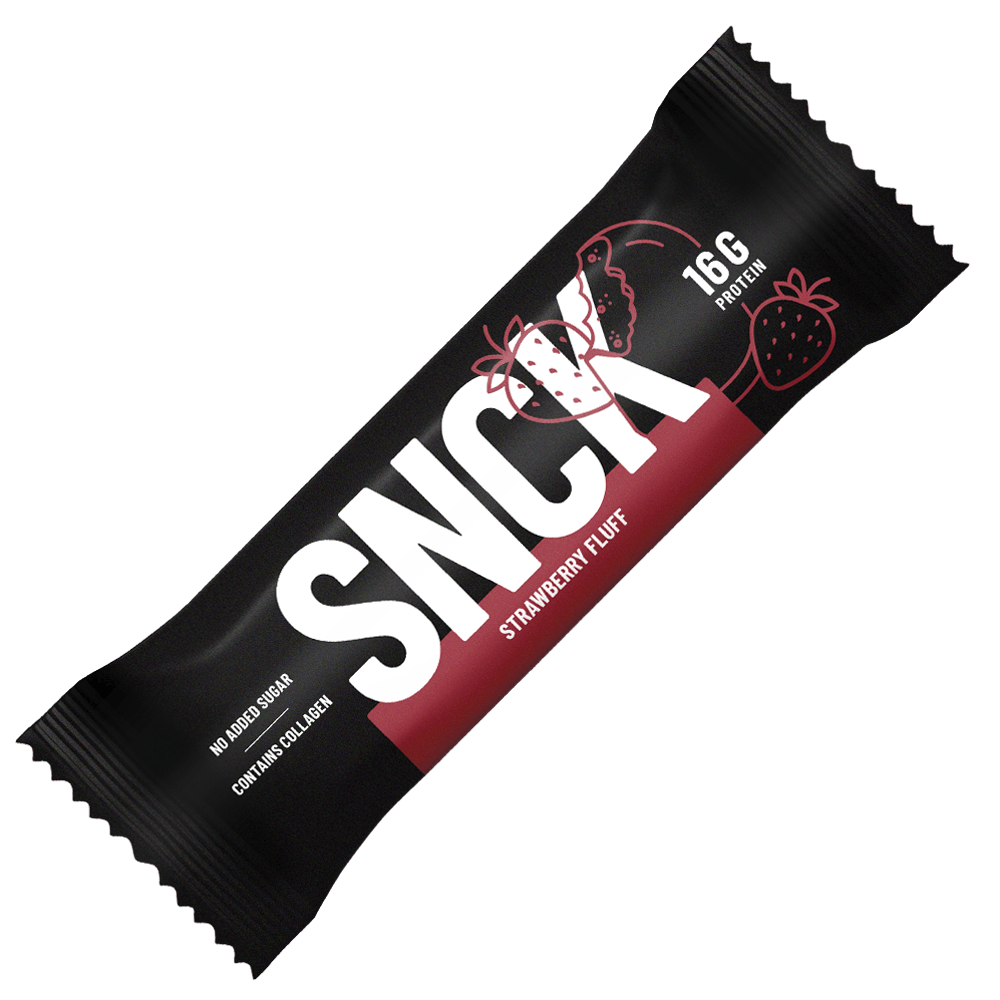 SNCK Protein Bar Strawberry Fluff - 10x55g.