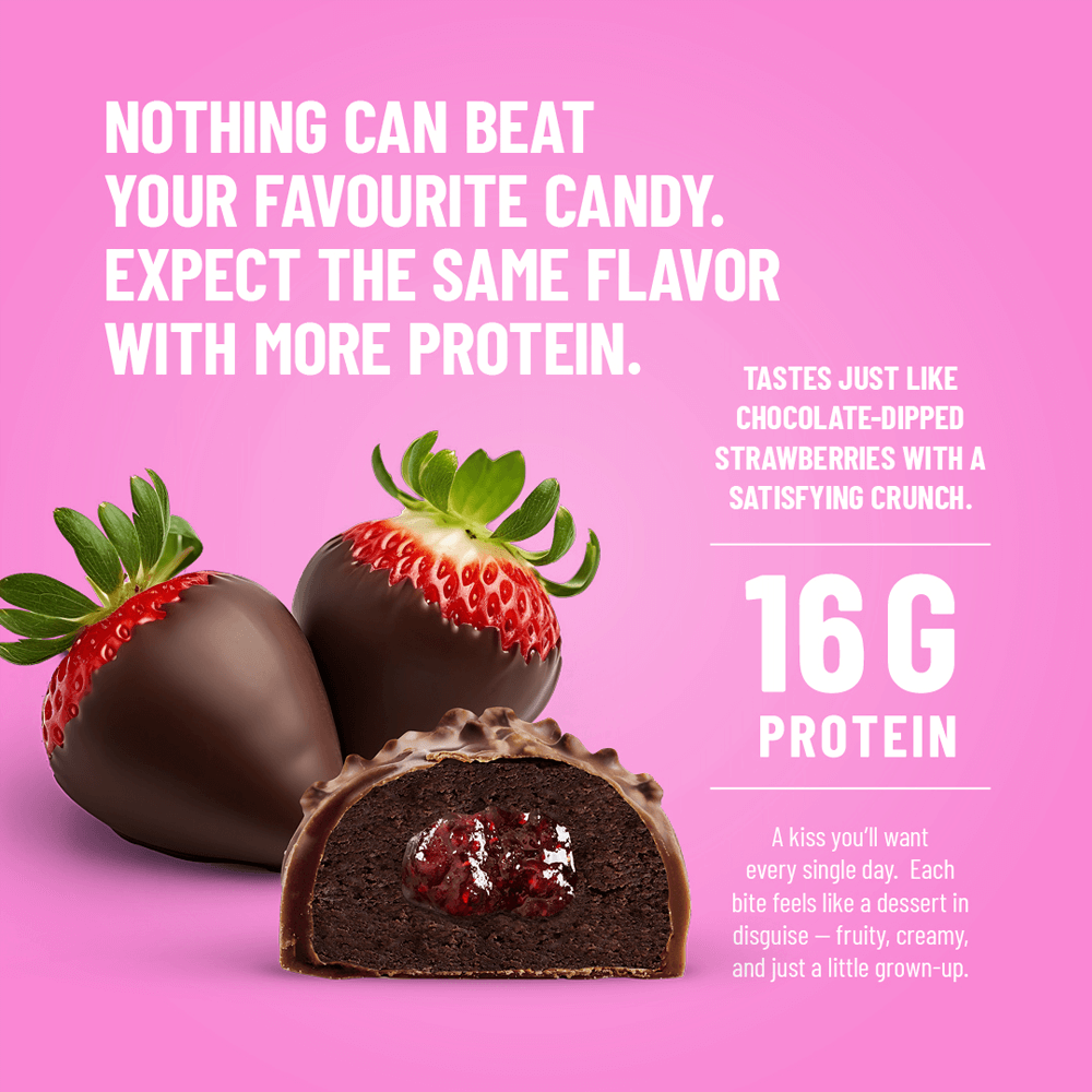 SNCK Protein Bar Strawberry Kiss - 10x55g.