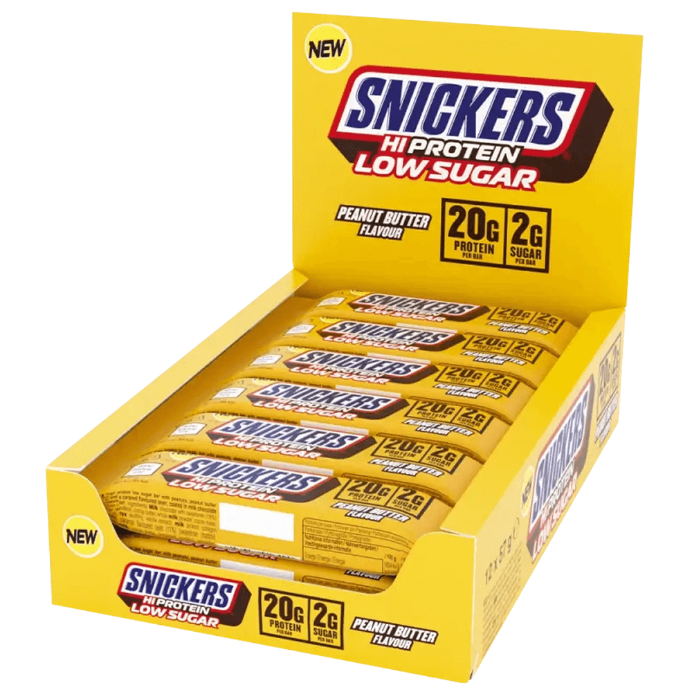 Snickers Hi-Protein Peanut Butter Bar Low Sugar - 10x57g.