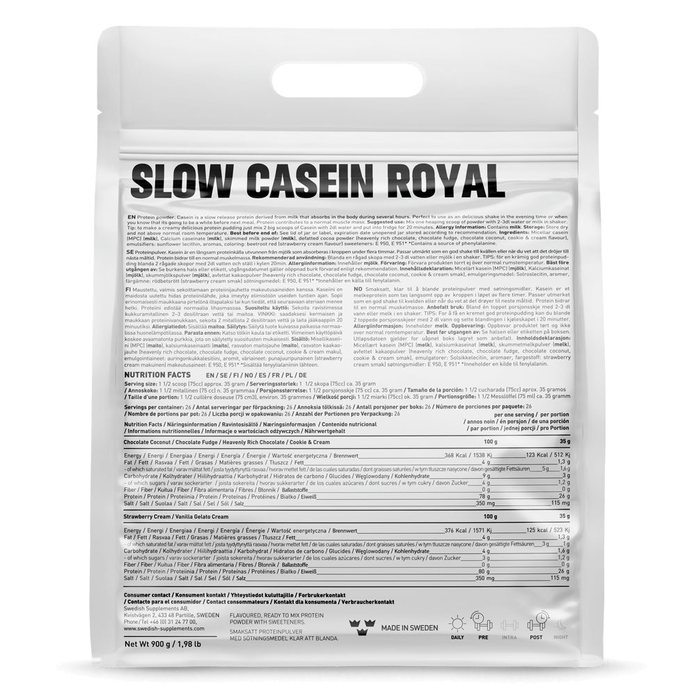 Casein Royal Strawberry Cream - 900g.