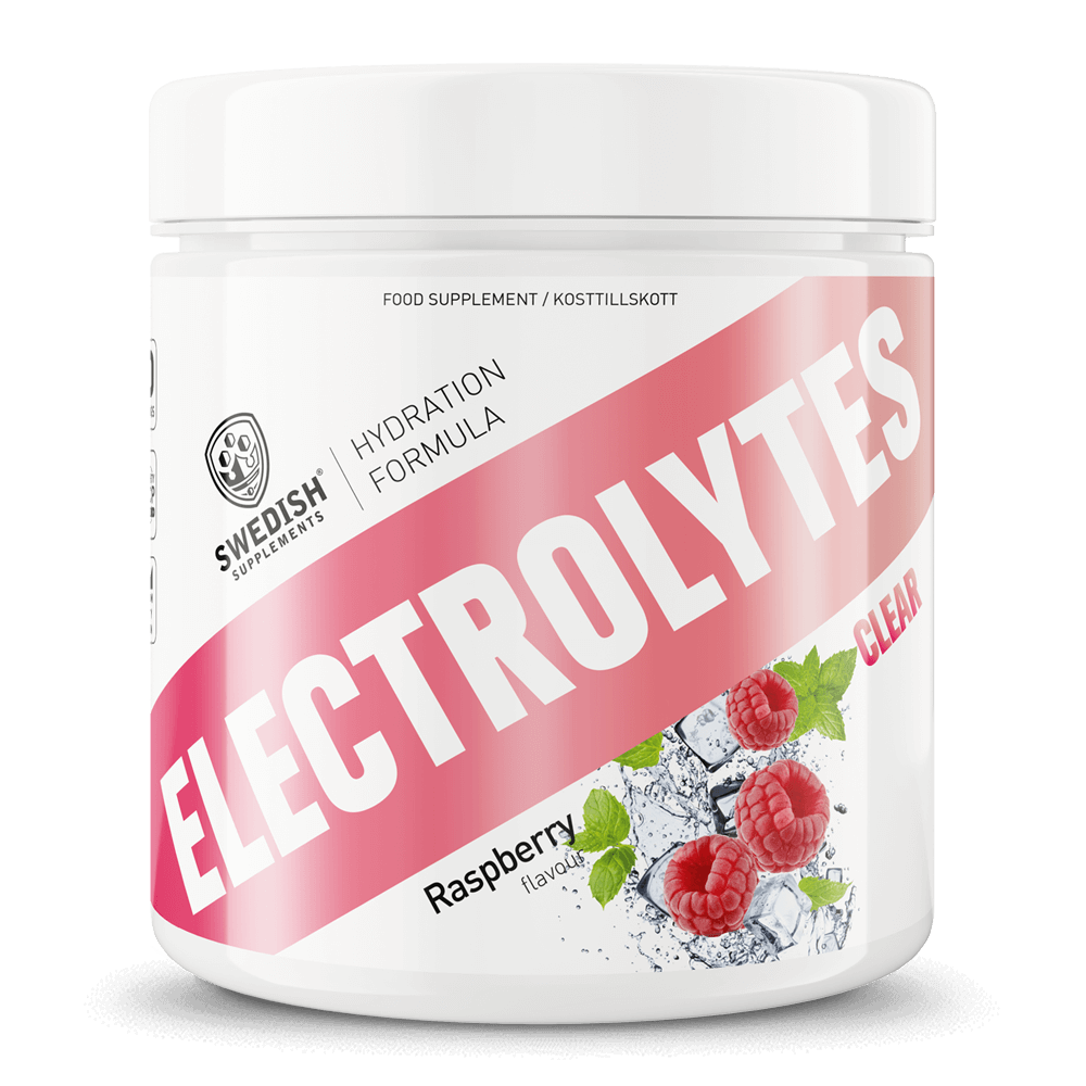 Clear Electrolytes Raspberry fra Swedish Supplements