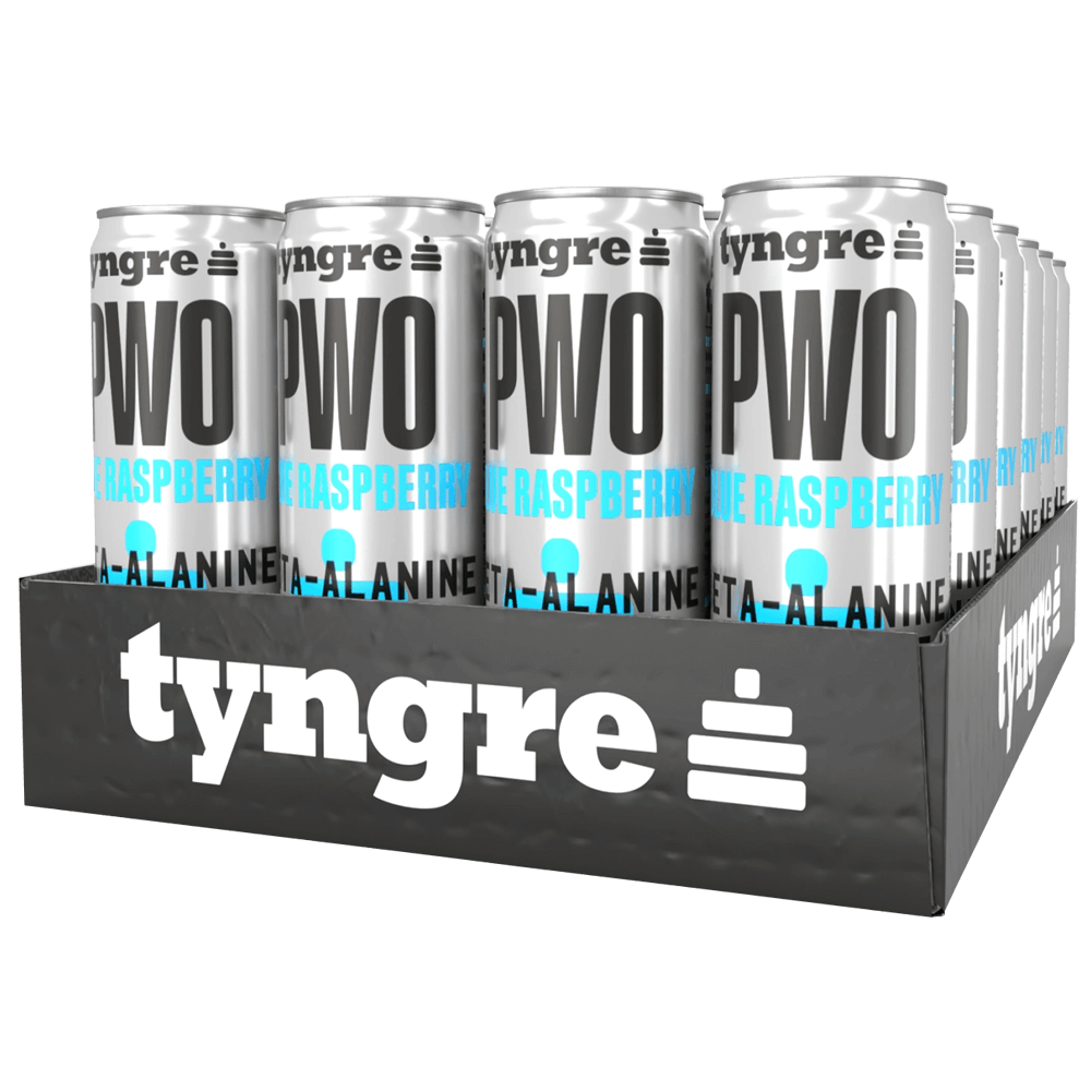 Tyngre PWO Blue Raspberry - 24x250ml. (inkl. SE pant)