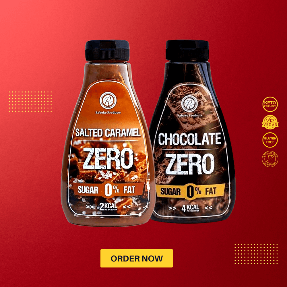 Rabeko Zero Salted Caramel Syrup - 350ml.