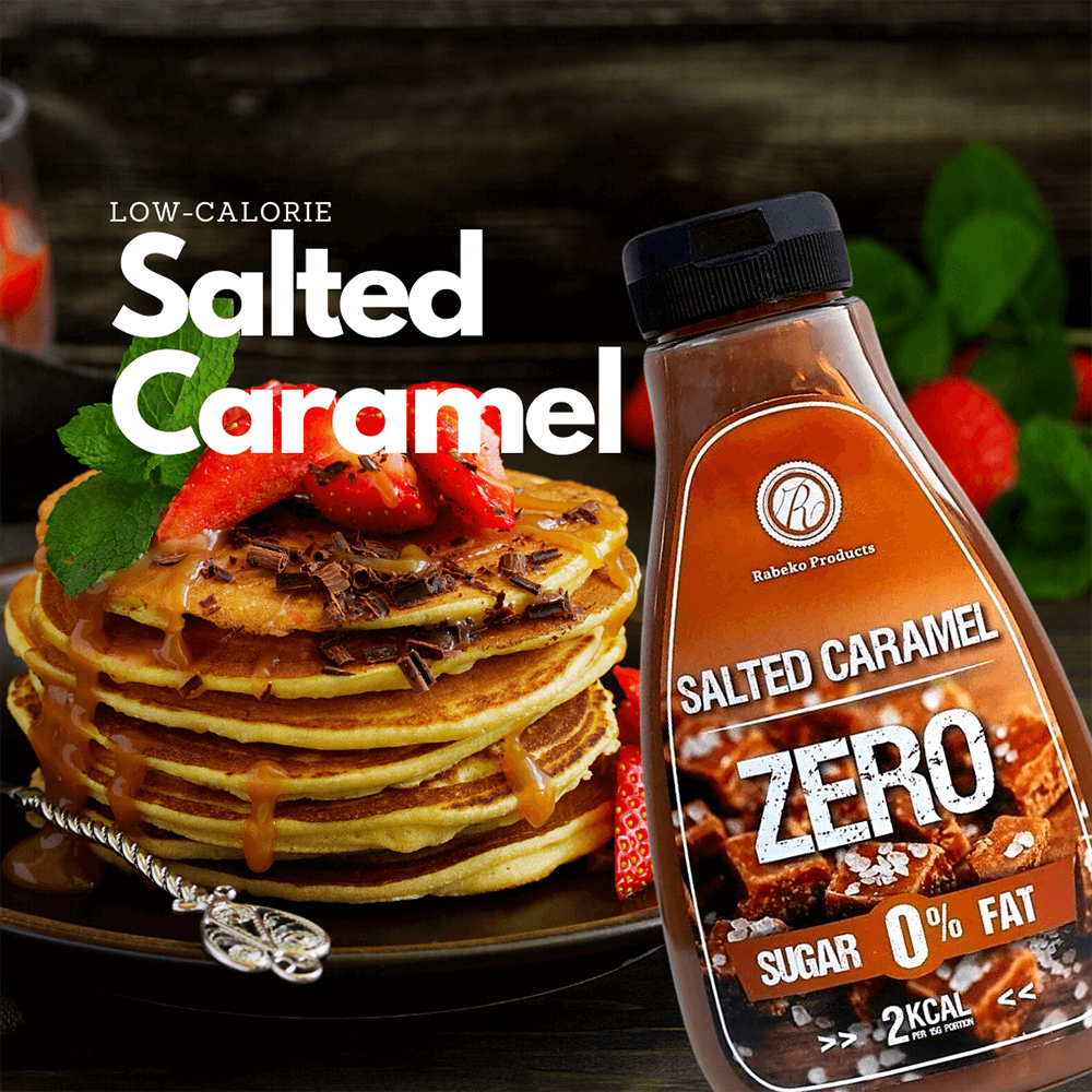 Rabeko Zero Salted Caramel Syrup - 350ml.