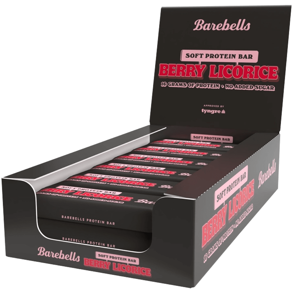 Barebells Soft Bar Berry Licorice 10x55g.