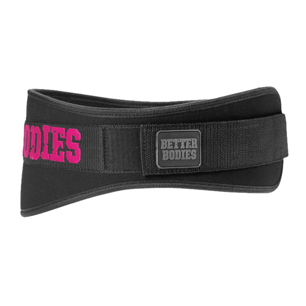 Womens Gym Belt - Black/Pink