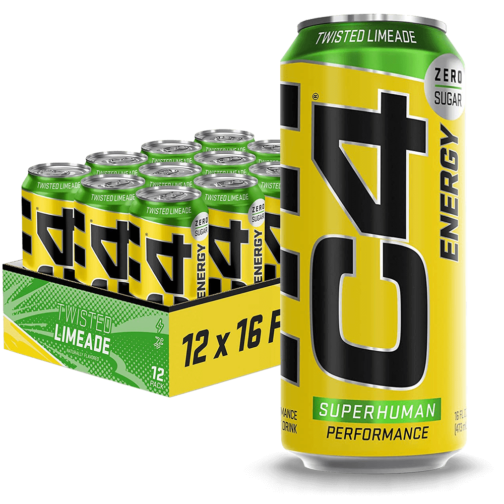 C4 Energy Carbonated Twisted Limeade - 500ml.