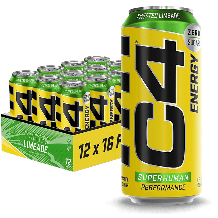 C4 Energy Carbonated Twisted Limeade - 500ml.