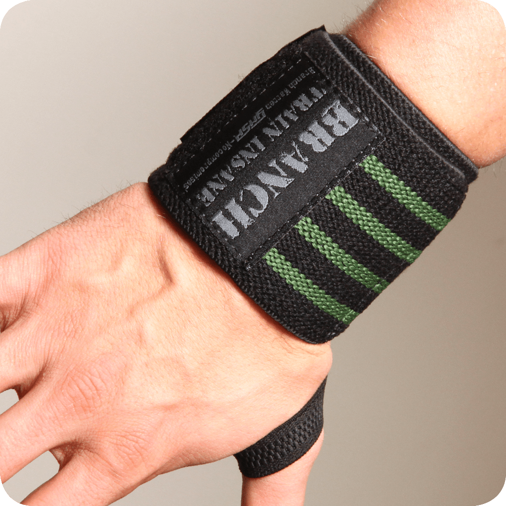 Branch 18" Wrist Wraps – Black/Green