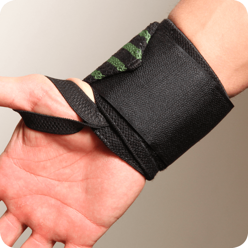 Branch 18" Wrist Wraps – Black/Green