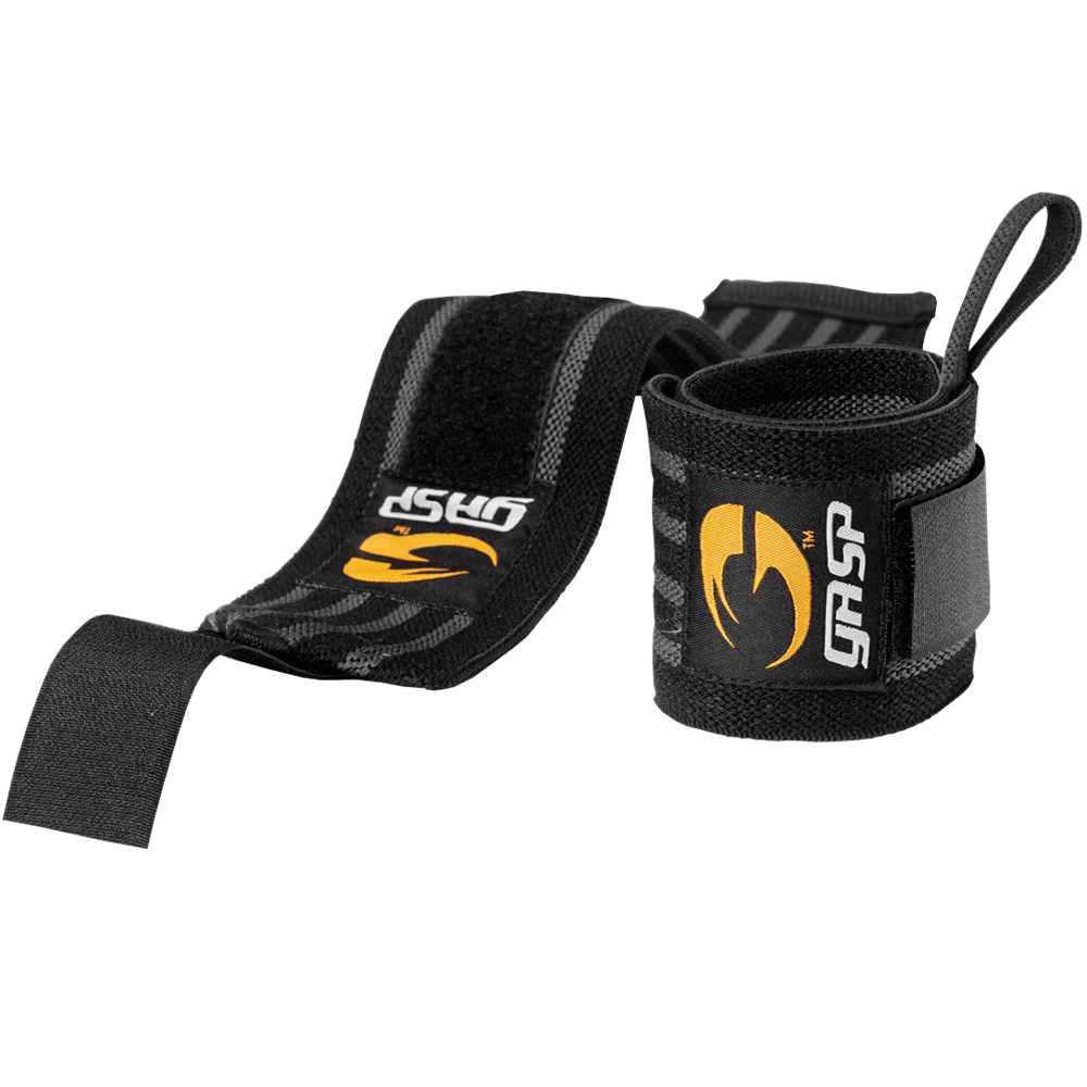 Hardcore Wrist Wraps - Black/Grey