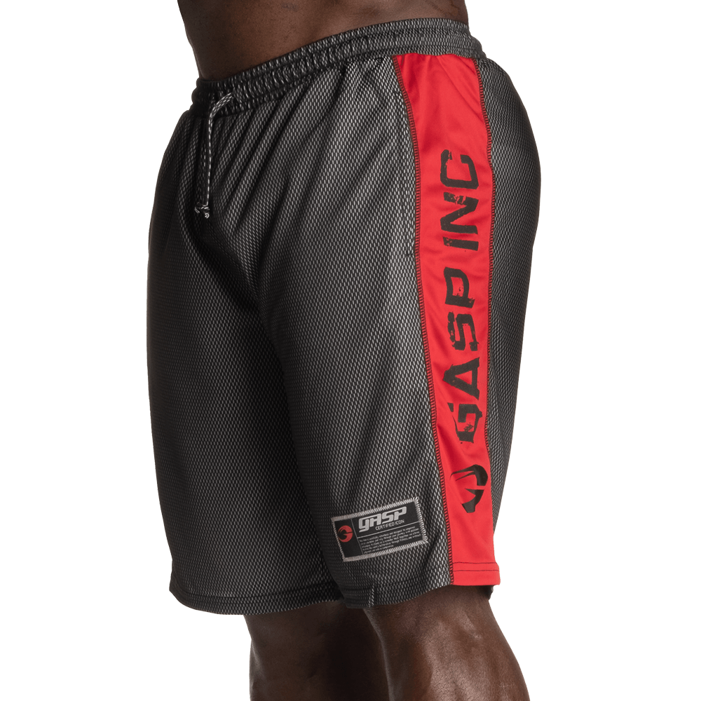 No1 Mesh Shorts - Black/Red