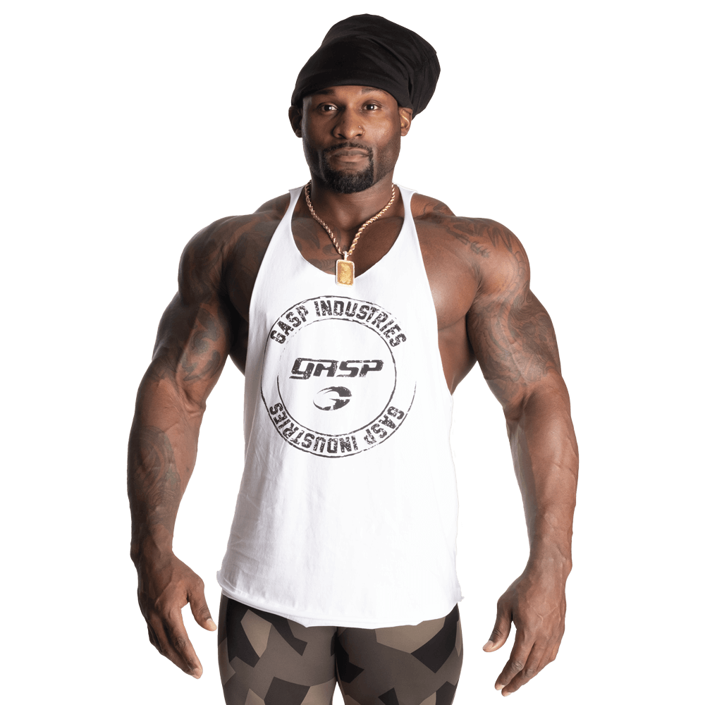 Gasp Stringer Tank Top I Hvid Fra Gasp 8945