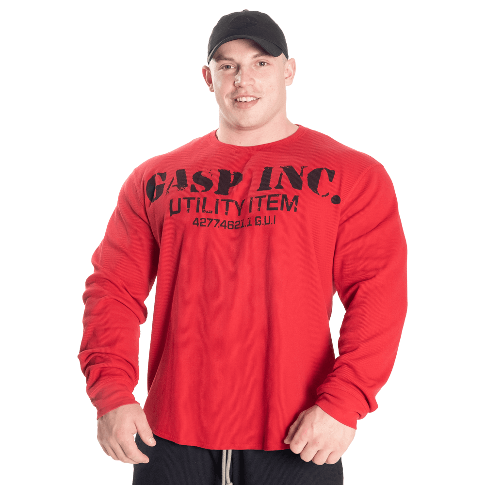 Reparation mulig At blokere han GASP Thermal Gym Sweater i Chili Red
