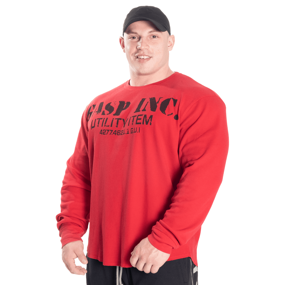 Thermal Gym Sweater - Chili Red