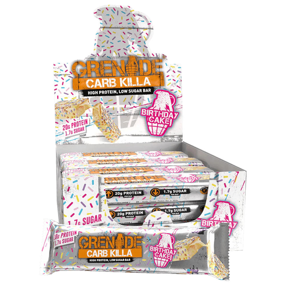 Carb Killa Bar Birthday Cake - 10x60g.