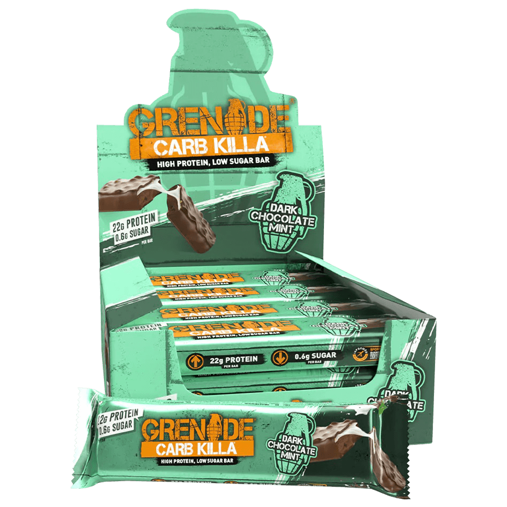 Carb Killa Bar Dark Chocolate Mint - 10x60g.