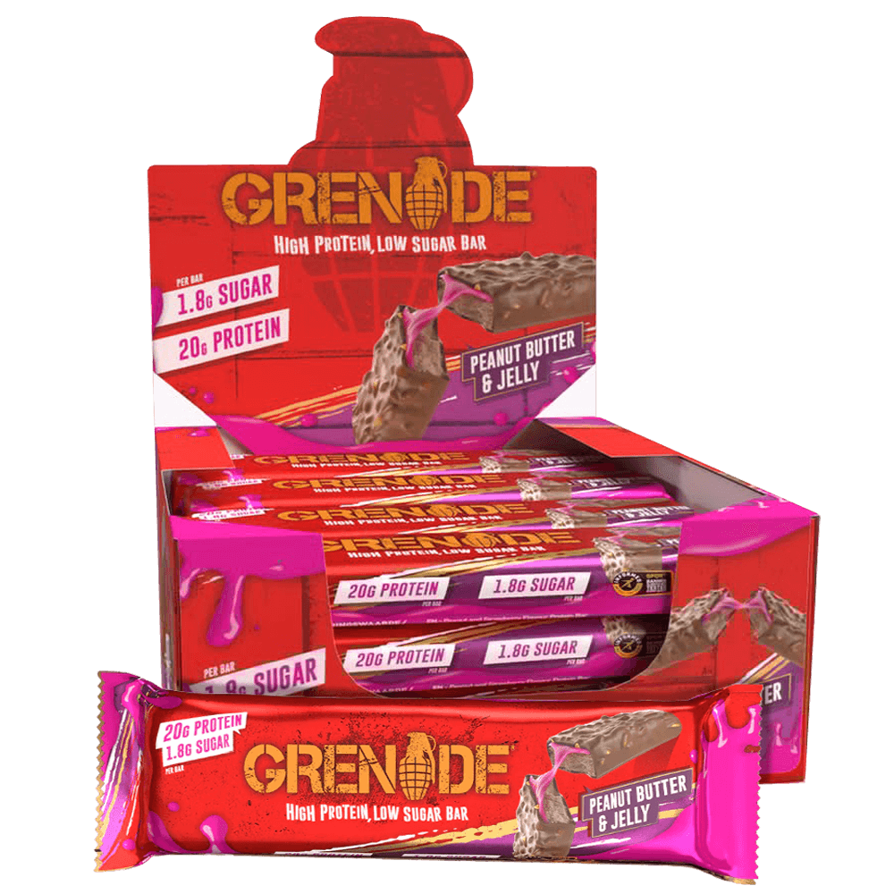 Carb Killa Bar Peanut Butter Jelly 12x60g fra Grenade